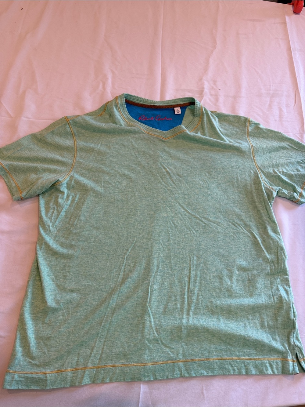 3209210 Robert Graham Traveler Tee Shirt SZ XL Green